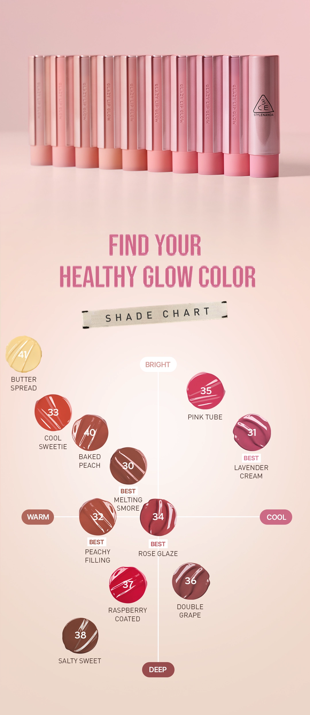 3ce glaze lip glow